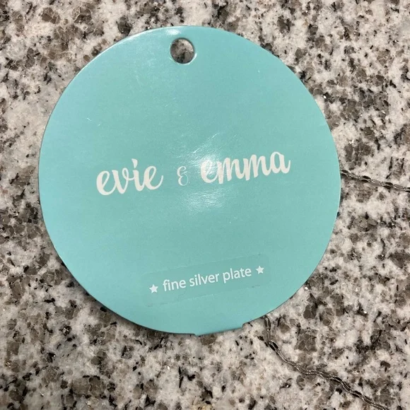 Evie & Emma fine silver plated necklace - Picture 6 of 9